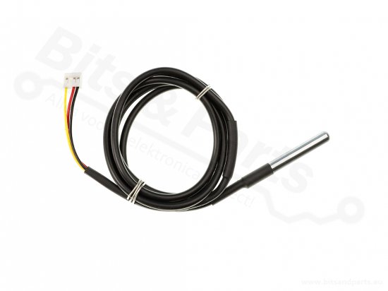 Temperature Sensor 1-wire Waterproof - Dallas DS18B20 90cm - Crowtail